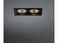 16 x gt ar111 inbouwspots zwart dubbel