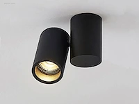 16 x gt gu10 kantelbare spots zwart