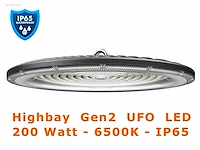16 x led led highbay pro line slim 200 watt