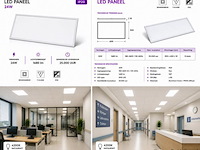 16 x led paneel 24w – 4200k neutraal wit - 595x295mm – ip20 – zodiac-24 - afbeelding 5 van  5