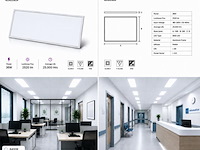 16 x led paneel 36w – 6400k koud wit - 1195x295mm – ip20 – zodiac-36 - afbeelding 5 van  5