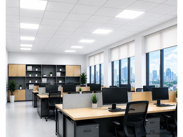 16 x led paneel 45w – 6400k koud wit - 595x595mm – ip20 – galaksi - afbeelding 1 van  5