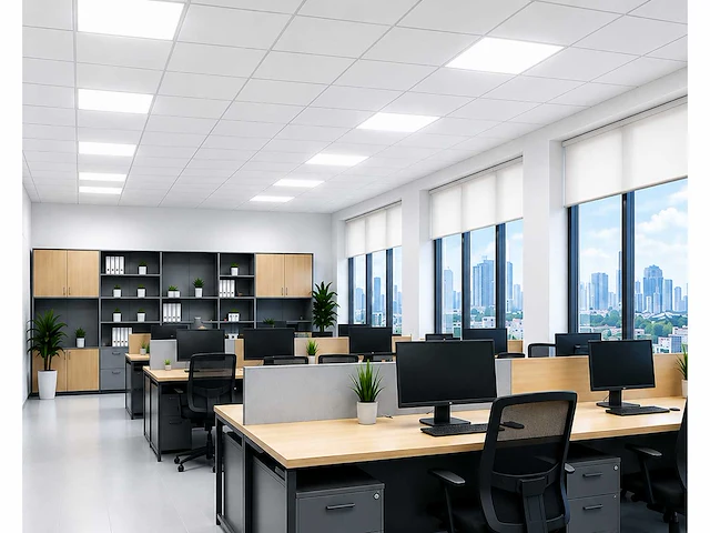 16 x led paneel 45w – 6400k koud wit - 595x595mm – ip20 – galaksi - afbeelding 1 van  5
