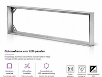 16 x opbouw frame voor led paneel – 1200x300mm – ip20 – frame-30120 - afbeelding 1 van  5