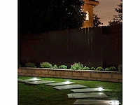 16 x solar 4 lichts led grond spot zwart - afbeelding 3 van  9