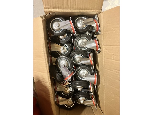 16 x zwenkwielen 75mm - afbeelding 6 van  7