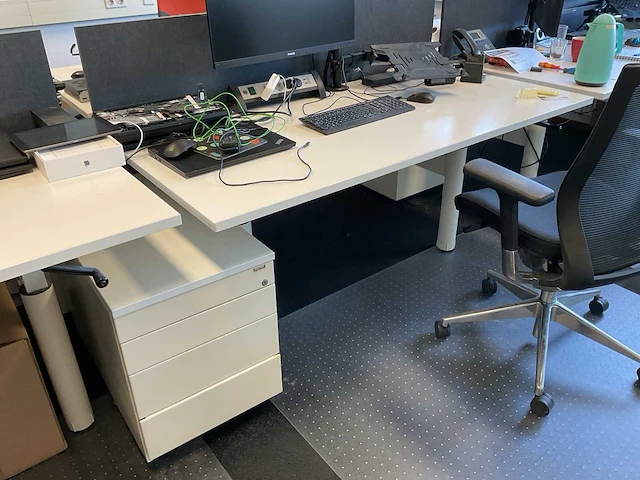 160cm duo slinger bureautafel - afbeelding 3 van  5