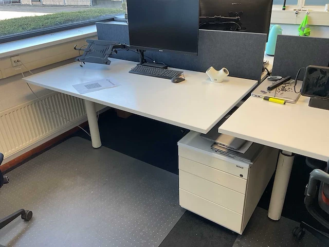 160cm duo slinger bureautafel - afbeelding 1 van  4