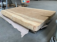 160x100x10cm massief houten tafelblad - afbeelding 2 van  3