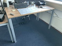 160x80cm bureautafel (3x) - afbeelding 4 van  4