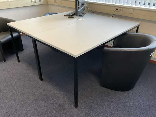 160x80cm kantinetafel (2x) - afbeelding 1 van  1