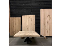 160x90 massief eiken 4 cm blad life edge (geen poot) - afbeelding 2 van  2