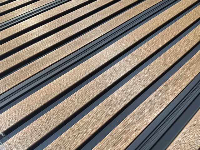 16mm composiet gevel plank (teak-black) (30x) - afbeelding 4 van  8