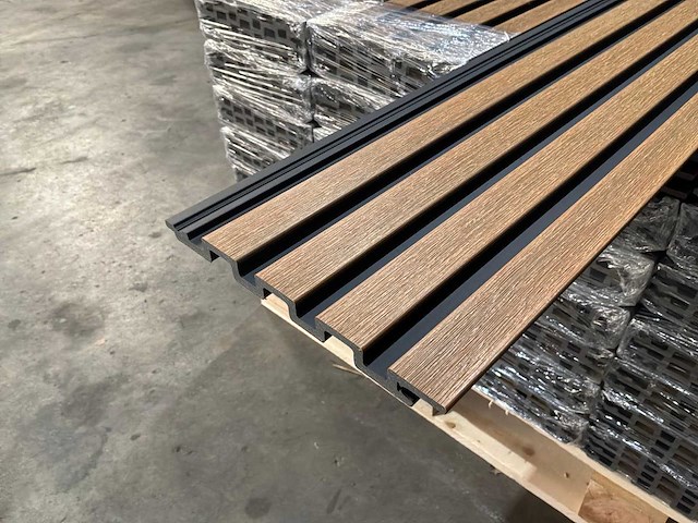 16mm composiet gevel plank (teak-black) (30x) - afbeelding 8 van  8
