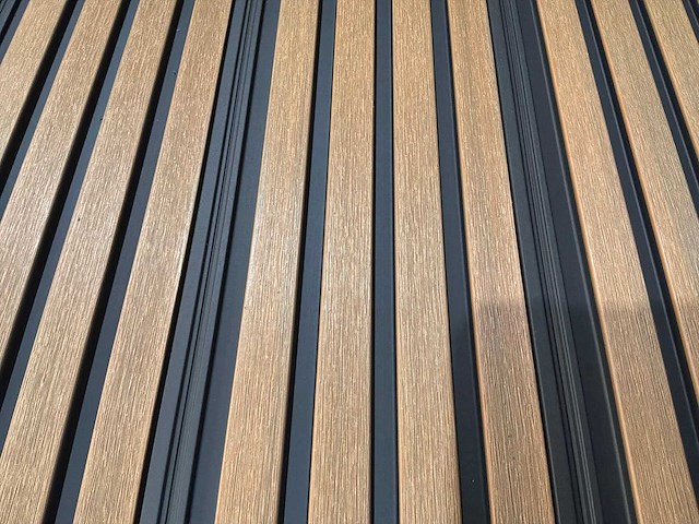 16mm composiet gevel plank (teak-black) (90x) - afbeelding 3 van  8
