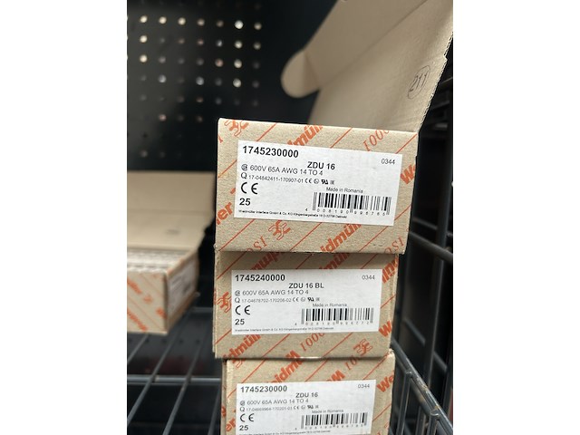 16x doos elektronica accessoires w.o. terminal block weidmüller - afbeelding 8 van  10