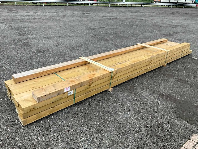 16x geïmpregneerd hout 95x195x5400mm - afbeelding 1 van  8