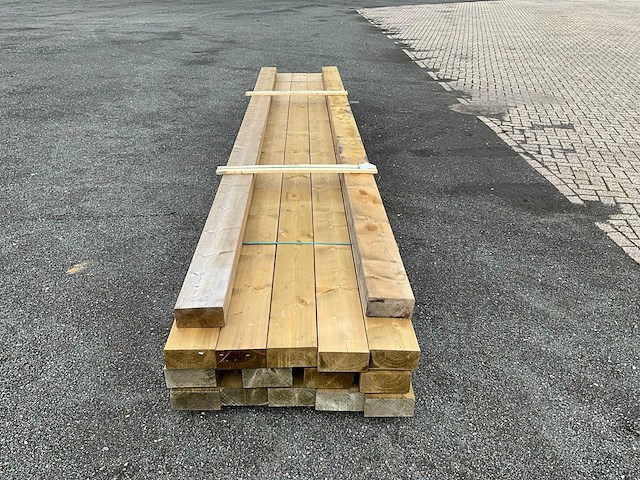 16x geïmpregneerd hout 95x195x5400mm - afbeelding 7 van  8