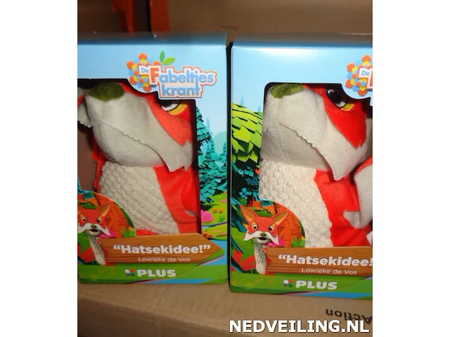 16x handpop lowieke de vos fabeltjeskrant - afbeelding 3 van  3