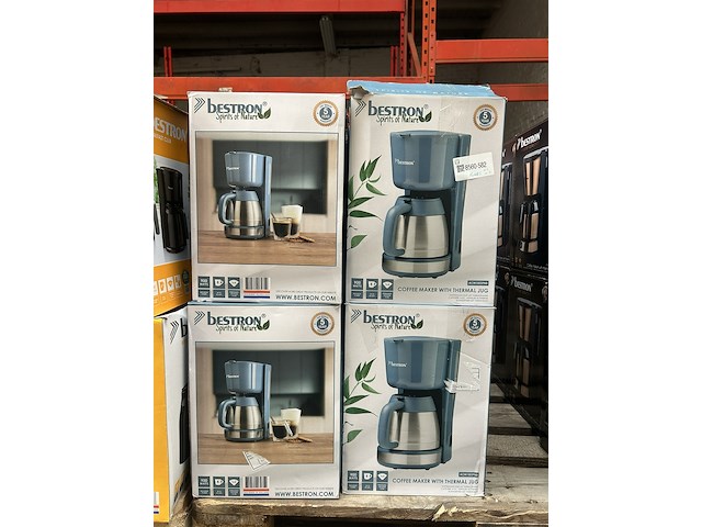16x koffiezetapparaat met thermoskan bestron, spirits of nature acm100spnb - afbeelding 1 van  4