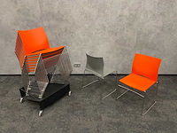 16x nestelbare kantinestoel met trolley - afbeelding 6 van  9