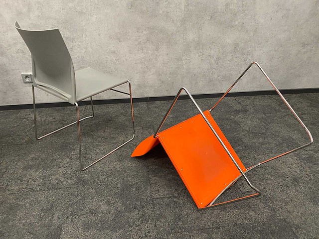 16x nestelbare kantinestoel met trolley - afbeelding 3 van  9