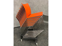 16x nestelbare kantinestoel met trolley - afbeelding 5 van  9