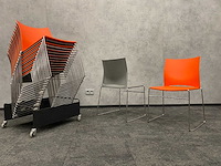 16x nestelbare kantinestoel met trolley - afbeelding 7 van  9