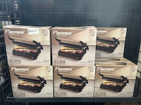 16x panini grill bestron, satin collection apm700sat - afbeelding 1 van  4