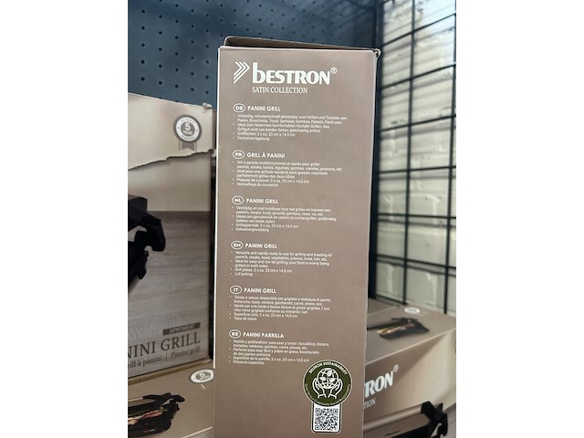 16x panini grill bestron, satin collection apm700sat - afbeelding 3 van  4