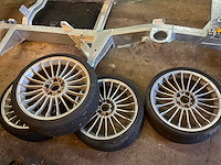 17” bbs velgenset 5x120 - michelin 245/30 zr 20 bandenset - afbeelding 1 van  7