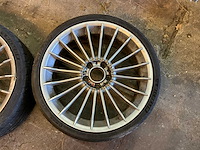 17” bbs velgenset 5x120 - michelin 245/30 zr 20 bandenset - afbeelding 2 van  7