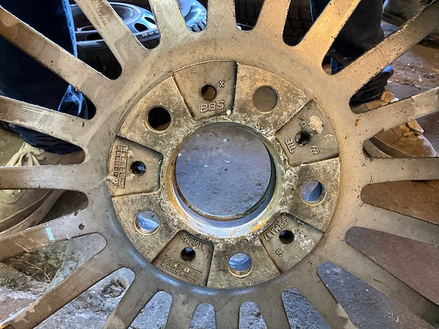 17” bbs velgenset 5x120 - michelin 245/30 zr 20 bandenset - afbeelding 6 van  7