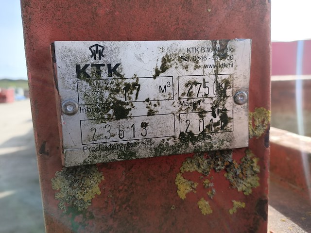 17 m³ haakarm afzetcontainer, ktk, 2011 - afbeelding 6 van  6