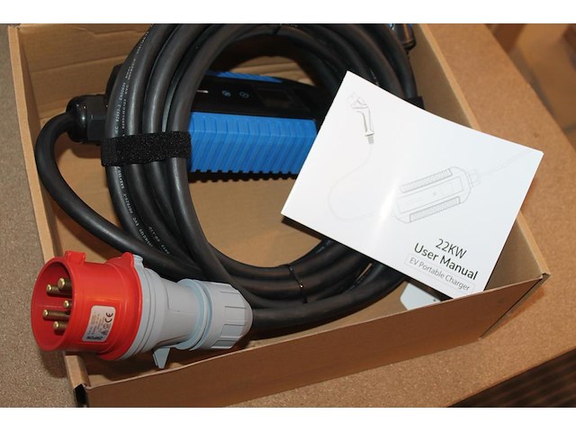 17 portable laadkabels 7 meter. cee32 rood naar type2. 22kw. - afbeelding 2 van  3