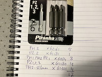 17 x piranha bitsetjes lange schacht, zie foto voor specificatie - afbeelding 3 van  11