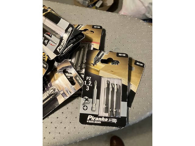 17 x piranha bitsetjes lange schacht, zie foto voor specificatie - afbeelding 4 van  11