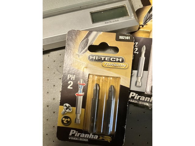 17 x piranha bitsetjes lange schacht, zie foto voor specificatie - afbeelding 6 van  11