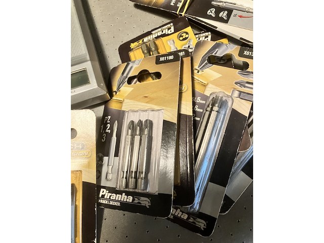 17 x piranha bitsetjes lange schacht, zie foto voor specificatie - afbeelding 10 van  11