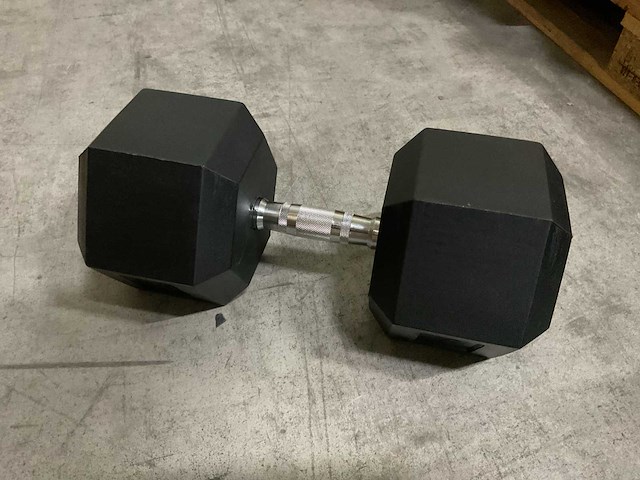 17.5kg - hexagon dumbbell (2x) - afbeelding 1 van  1