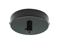 (175x) plafondkap zwart - 1 aansluiting - 15 cm - afbeelding 1 van  1