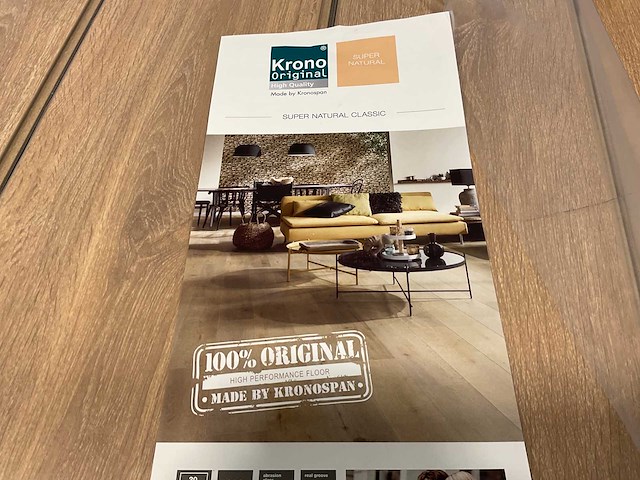 17,7m² krono kliklaminaat light brushed oak - afbeelding 6 van  9