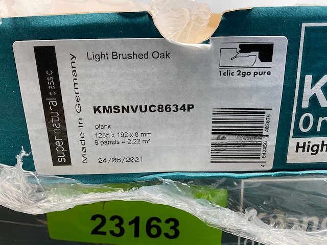 17,7m² krono kliklaminaat light brushed oak - afbeelding 8 van  9