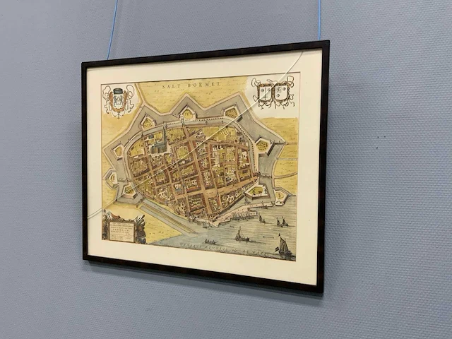 17e-eeuwse stadsplattegrond 640x535 mm - afbeelding 6 van  13