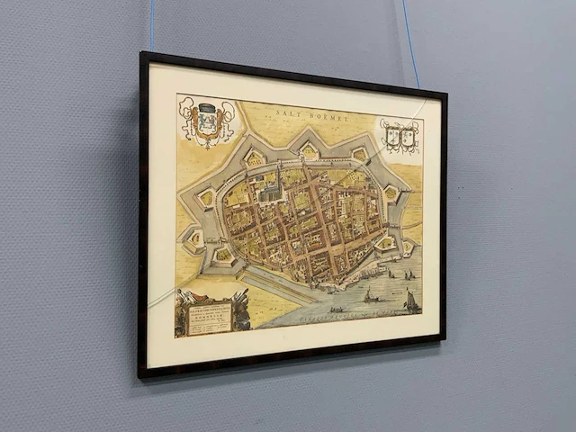 17e-eeuwse stadsplattegrond 640x535 mm - afbeelding 7 van  13