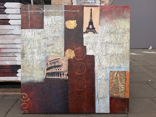 17x canvas schilderij modern 80x80, pv 076 - afbeelding 1 van  6