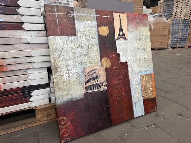 17x canvas schilderij modern 80x80, pv 076 - afbeelding 2 van  6