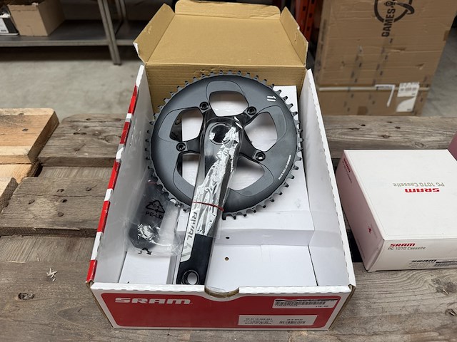 17x racefiets onderdelen w.o. trapstel, shifter set w.o. sram, mavic - afbeelding 11 van  18