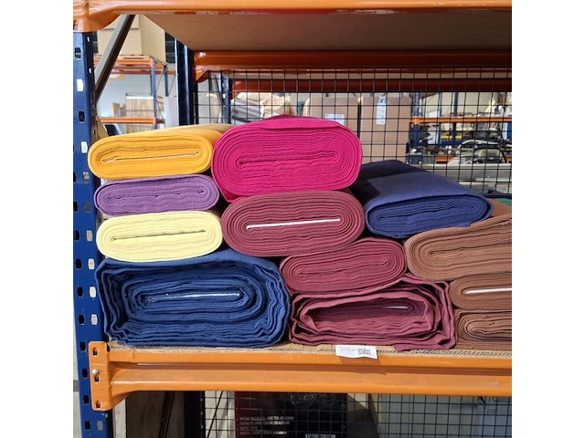 17x rol zomerflanel in uni kleuren - afbeelding 2 van  5