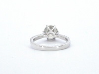 18 carat witgouden ring met een grote diamant van 2.00 carat - afbeelding 6 van  9